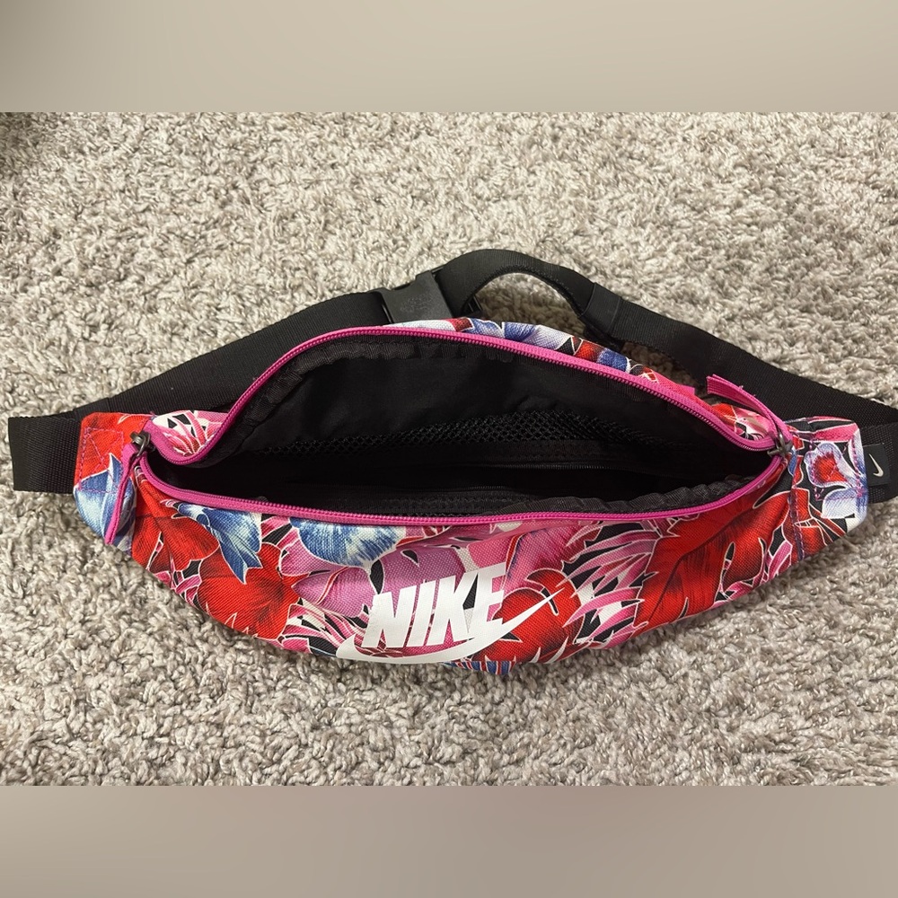 Nike Red and Pink Crossbody Bag with Graphic Print - Picture 2 of 3